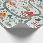 マップの折り返し紙 ラッピングペーパー (角)