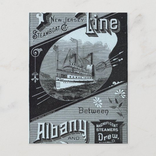 マップの民族ライン ポストカード (正面)