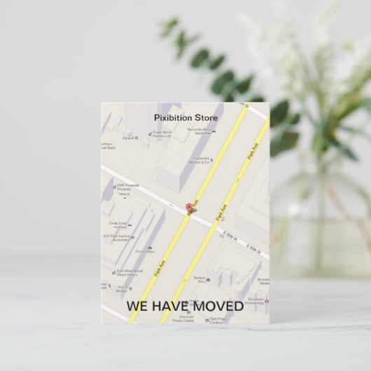 マップの追加はがきを移動 案内ポストカード (スタンド正面)