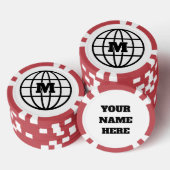 マップカスタムロゴ付きトランプのポーカーチップゴルフボールマーカー ポーカーチップ (積み重ね)