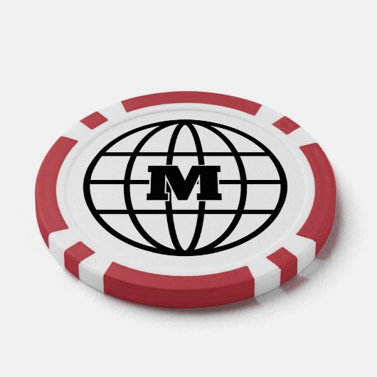 マップカスタムロゴ付きトランプのポーカーチップゴルフボールマーカー ポーカーチップ (シングル)