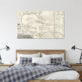 マップカリブの | 1715 キャンバスプリント (インサイチュ (寝室))