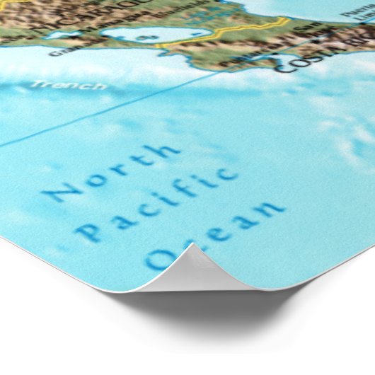 マップカリブの(map) ポスター (角)