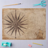 マップコンパスティッシュペーパー 薄葉紙 (クラフト)