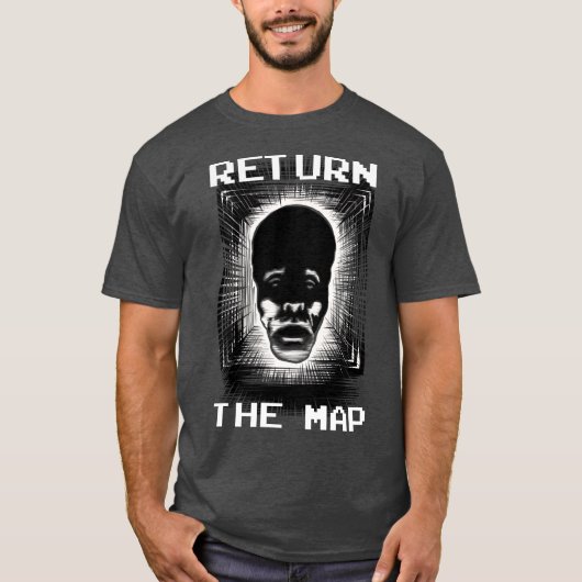 マップシャツを返す Tシャツ (正面)