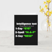 マップネスのダッドジョークと言う知能テスト カード (黄色い花)