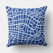 マップパターン030520 – ネイビーブルーの白 クッション (裏面)