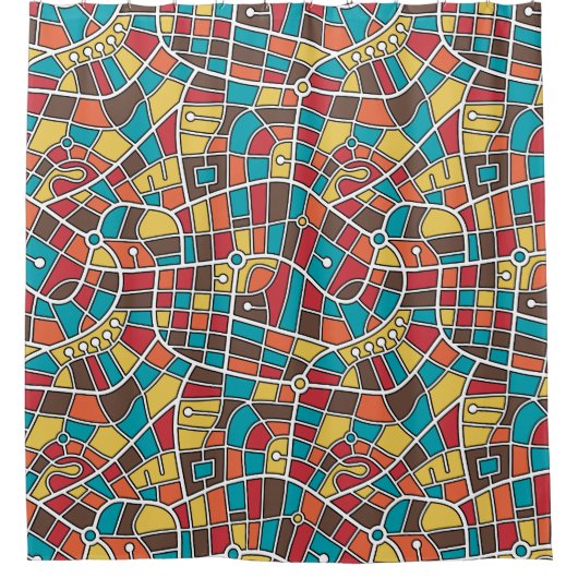 マップパターン030520 – 色03 シャワーカーテン (正面)