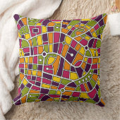 マップパターン030520 – 色05 クッション (ブランケット)