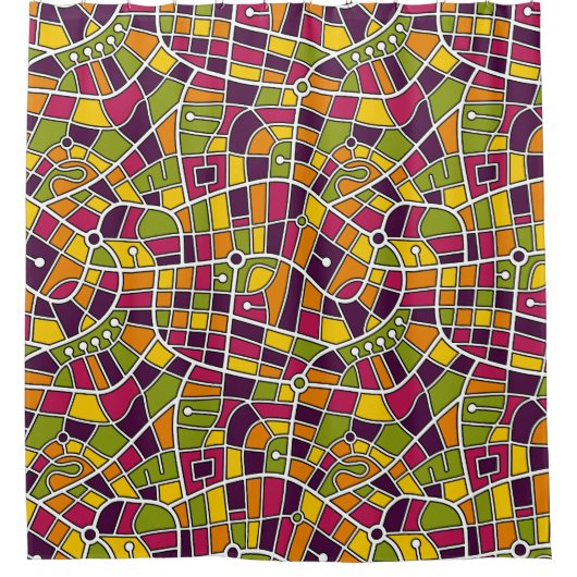 マップパターン030520 – 色05 シャワーカーテン (正面)