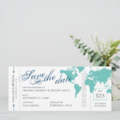 マップボーディングパス日付カードを保存U PICK COLORS 案内状 (スタンド正面)