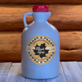 マップルシロップ ブラックリーフ バッファロープレイド クラフト ラウンドシール