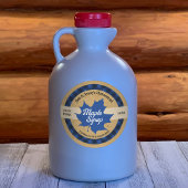 マップルシロップ ブルーリーフ バッファロープレイド クラフト ラウンドシール