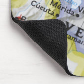 マップ上にベネズエラのカラカスに配置された地図ピン、 マウスパッド (コーナー)