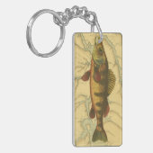 マップ上のイエローパーチ キーホルダー (正面左)