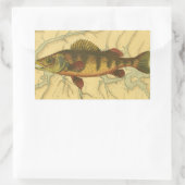 マップ上のイエローパーチ 長方形シール (バッグ)