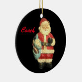 マップ付きサンタコーチクリスマスオーナメント セラミックオーナメント (右)