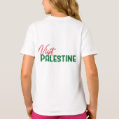 マップ内のパレスチナ国旗、Visit Palestine Tシャツ (裏面)