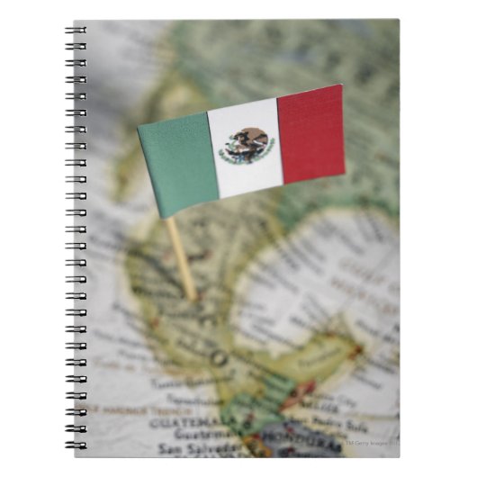 マップ内のメキシコ国旗 ノートブック (正面)