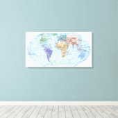 マップ図解入りの、写真付きの2 キャンバスプリント (インサイチュ (ウッドフロア))