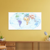 マップ図解入りの、写真付きの2 キャンバスプリント (インサイチュ (リビング))