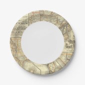 マップ大西洋岸線 ペーパープレート (正面)