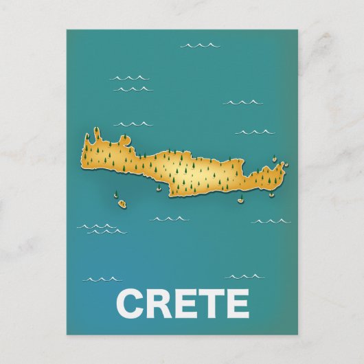 マップ旅行ポスターの作成 ポストカード (正面)