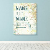 マップ気持ち キャンバスプリント (インサイチュ (ウッドフロア))