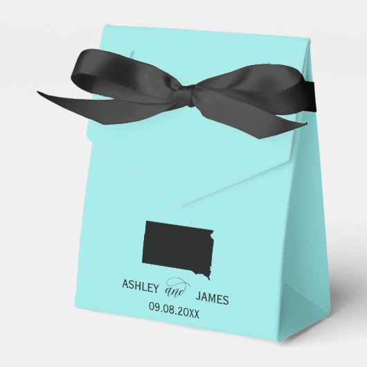 マップ結婚サウスダコタ州のお気に入りボックスへようこそ フェイバーボックス (正面サイド)