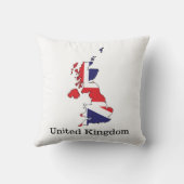 マップ統一された内のキングダム国旗デザイン – お土産 クッション (裏面)