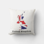 マップ統一された内のキングダム国旗デザイン – お土産 クッション (正面)