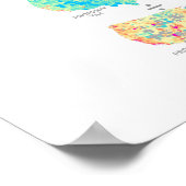 マップ計算:比率統一されたの州 ポスター (角)