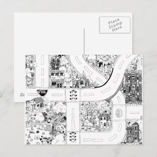 マップ2 / 4 ポストカード (正面/裏面)