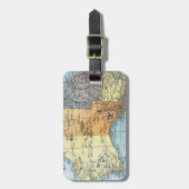 マップ:オーストラリア, c1890 ラゲッジタグ (正面縦)