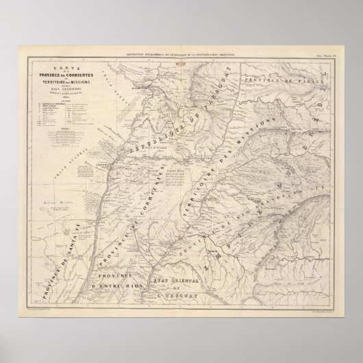 マップ、コリエンテス・プロブ、ターミッション ポスター (正面)