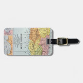 マップ：プエルトリコ， 1900 ラゲッジタグ (正面横)