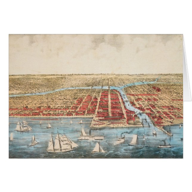 マップ：CHICAGO, c1857 (正面横)
