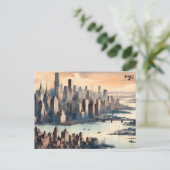 マップnycマ買スポーリングポストカードの表示 ポストカード (スタンド正面)