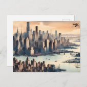 マップnycマ買スポーリングポストカードの表示 ポストカード (正面/裏面)