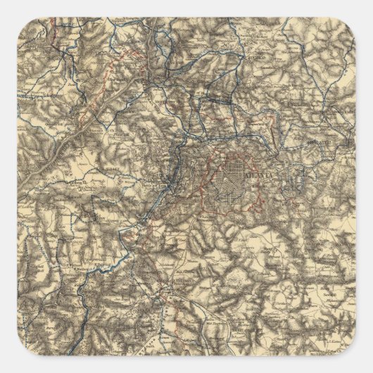 マップVの軍隊操作 スクエアシール (正面)