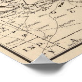 マップWabash鉄道 ポスター (角)