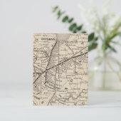 マップWabash鉄道 ポストカード (スタンド正面)