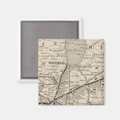 マップWabash鉄道 マグネット (正面/裏面)