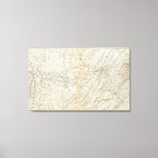 マップXIVの生成 キャンバスプリント (正面)