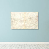 マップXIVの生成 キャンバスプリント (インサイチュ (ウッドフロア))