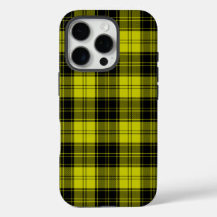 マッラクランタータンチェックイエローブラックプレイド iPhone 16 PROケース