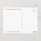 マッラチャフロリダサンライズポストカード ポストカード (裏面)