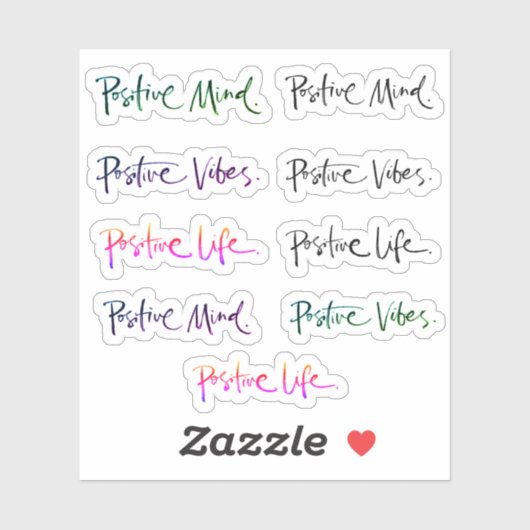 マッ前向きク前向きビベス前向きライフ引用文 シール (シート)