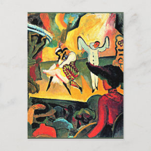 マッ威厳があるクアートロシアのバレエ ポストカード
