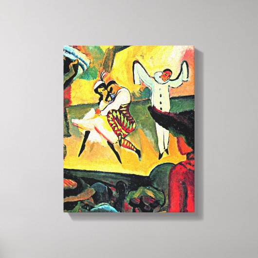 マッ威厳があるクアートロシアの、バレエ、 キャンバスプリント (正面)